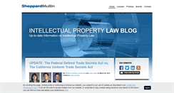 Desktop Screenshot of intellectualpropertylawblog.com