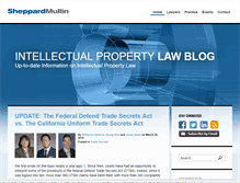 Tablet Screenshot of intellectualpropertylawblog.com